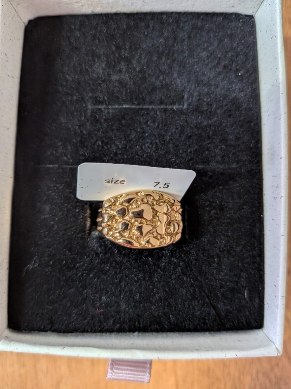 3/$14 Gold-Tone Ring - Size 7.5